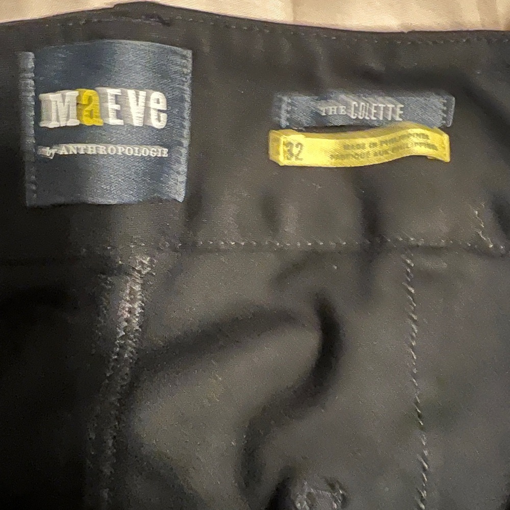 Anthropologie Maeve Black Pants - Picture 2 of 5